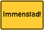 Place name sign Immenstadt