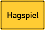 Place name sign Hagspiel