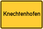 Place name sign Knechtenhofen