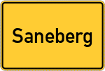 Place name sign Saneberg