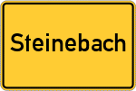 Place name sign Steinebach