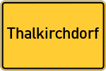 Place name sign Thalkirchdorf