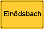 Place name sign Einödsbach