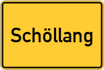 Place name sign Schöllang