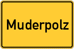 Place name sign Muderpolz
