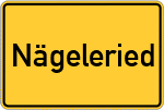 Place name sign Nägeleried, Allgäu