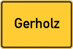 Place name sign Gerholz