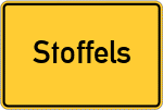 Place name sign Stoffels