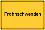 Place name sign Frohnschwenden