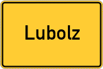 Place name sign Lubolz