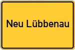 Place name sign Neu Lübbenau