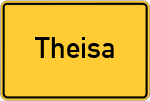 Place name sign Theisa