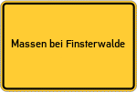 Place name sign Massen bei Finsterwalde