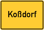 Place name sign Koßdorf