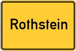 Place name sign Rothstein