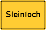 Place name sign Steintoch