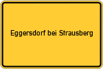 Place name sign Eggersdorf bei Strausberg