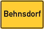Place name sign Behnsdorf