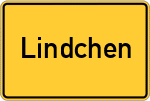 Place name sign Lindchen