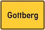 Place name sign Gottberg