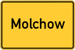 Place name sign Molchow