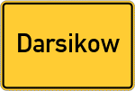 Place name sign Darsikow
