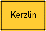 Place name sign Kerzlin
