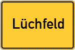 Place name sign Lüchfeld