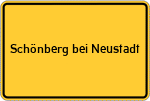 Place name sign Schönberg bei Neustadt, Dosse