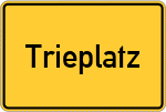 Place name sign Trieplatz