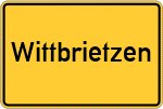 Place name sign Wittbrietzen
