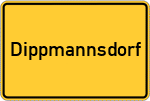 Place name sign Dippmannsdorf