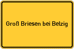Place name sign Groß Briesen bei Belzig