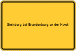 Place name sign Steinberg bei Brandenburg an der Havel