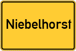Place name sign Niebelhorst