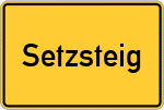Place name sign Setzsteig