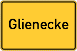 Place name sign Glienecke