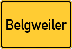 Place name sign Belgweiler