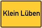 Place name sign Klein Lüben
