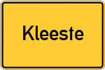 Place name sign Kleeste