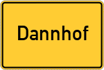 Place name sign Dannhof