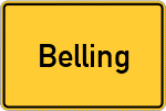 Place name sign Belling
