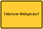 Place name sign Telschow-Weitgendorf