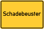 Place name sign Schadebeuster
