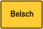Place name sign Belsch