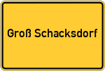 Place name sign Groß Schacksdorf