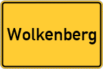 Place name sign Wolkenberg