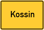 Place name sign Kossin