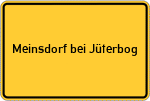 Place name sign Meinsdorf bei Jüterbog
