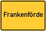 Place name sign Frankenförde